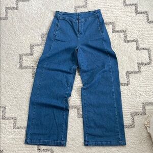 Pilcro 70’s style high waist wide leg jean. Anthropologie. NWOT